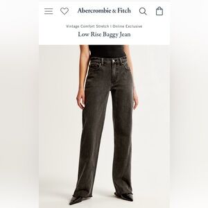 Abercrombie Curve Love Low Rise Baggy Jeans - NWT!